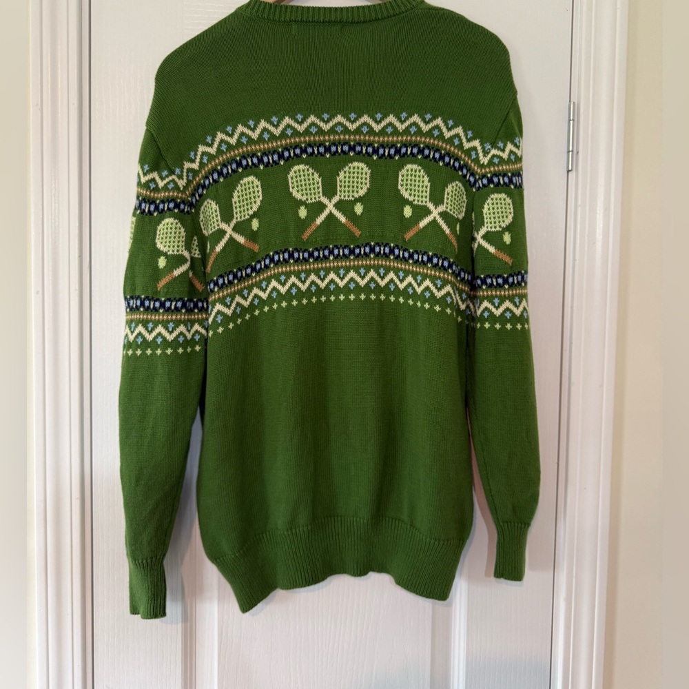 Kiel James Patrick Green Tennis Sweater - Picture 9 of 10